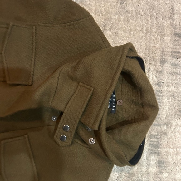 Theory Olive Green Military Coat - Picture 2 of 6